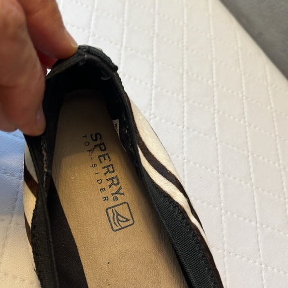 Sperry Black and White Zebra Print Flats - Picture 4 of 5